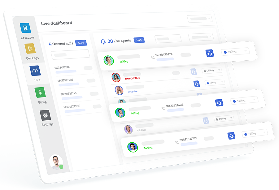 Live dashboard